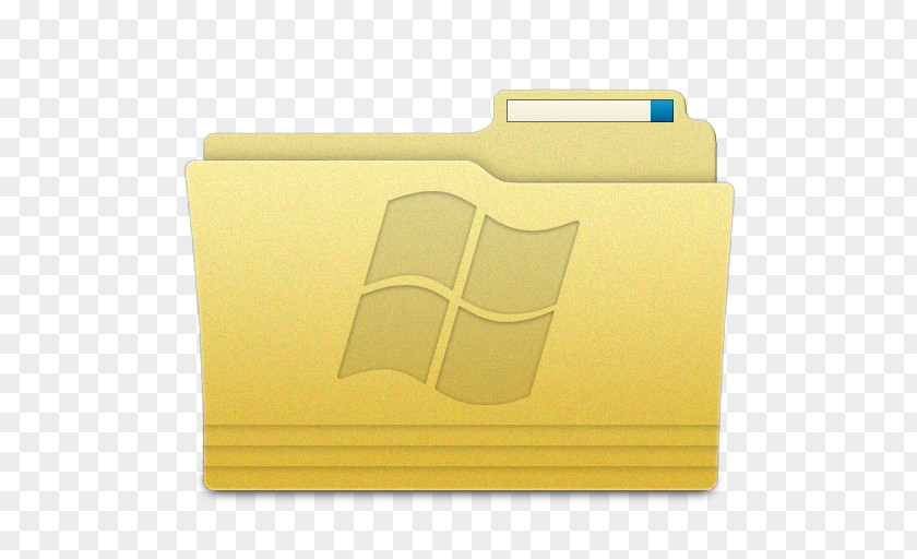 Folders Windows Folder Material Rectangle Yellow PNG