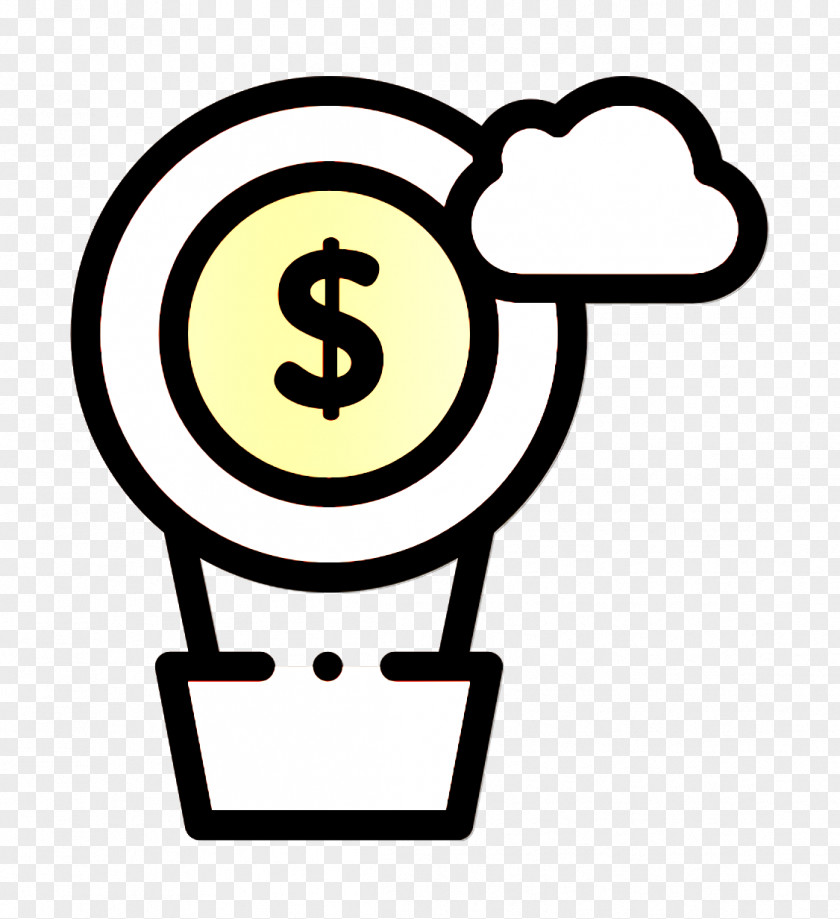 Money Icon Air Balloon PNG