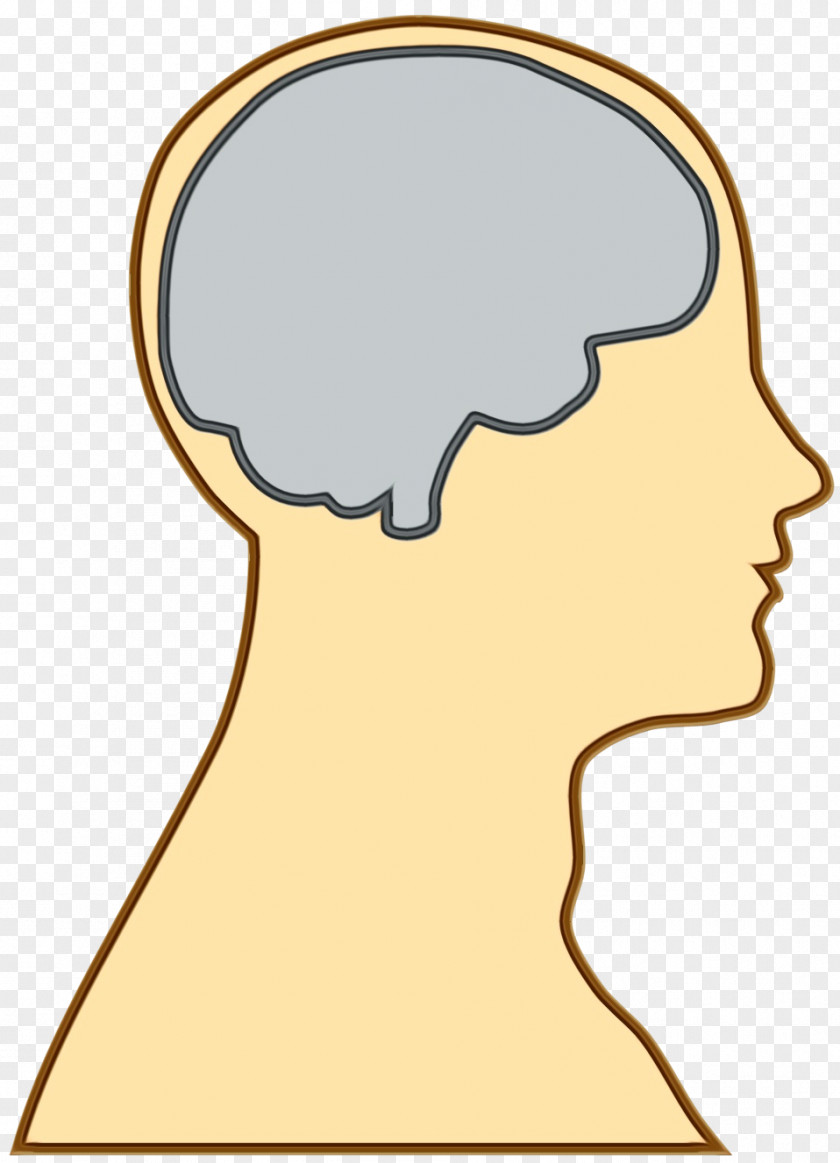 Neck Forehead Brain Cartoon PNG