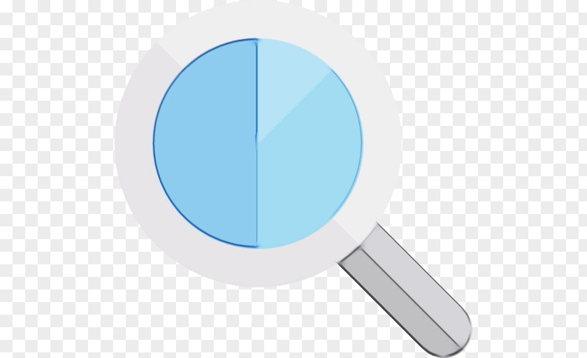 Electric Blue Magnifying Glass PNG