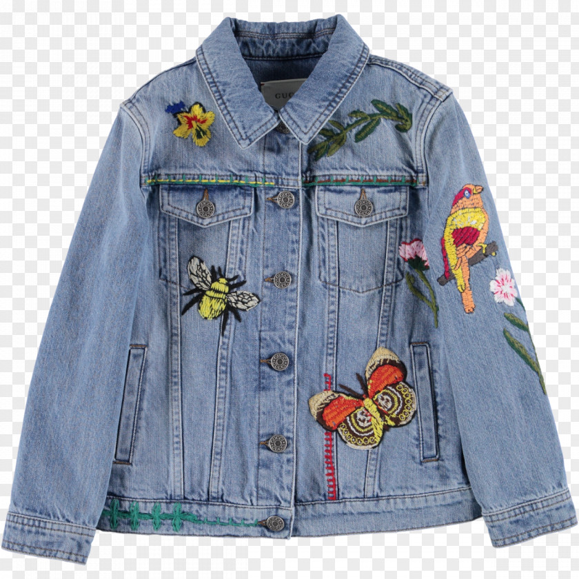 Embroidered Children's Stools Jean Jacket Denim Tracksuit Jeans PNG