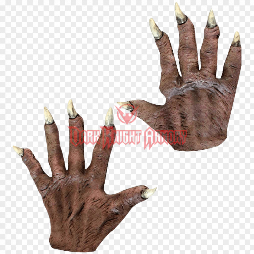 Ghoul Vampire Finger Glove Hand PNG