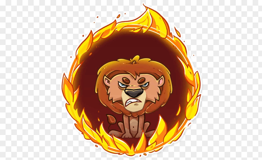 Lion Sticker Telegram Desktop Wallpaper PNG