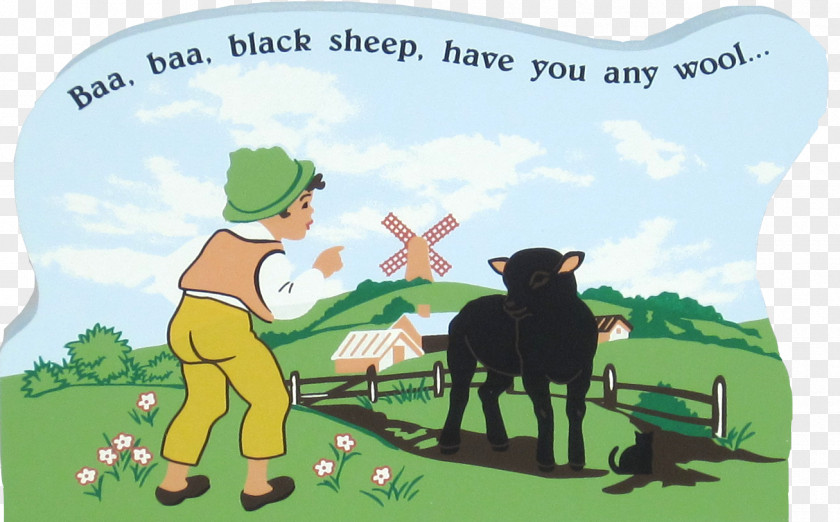 Empty Shelf Mother Goose Baa, Black Sheep Nursery Rhyme Children's Song PNG