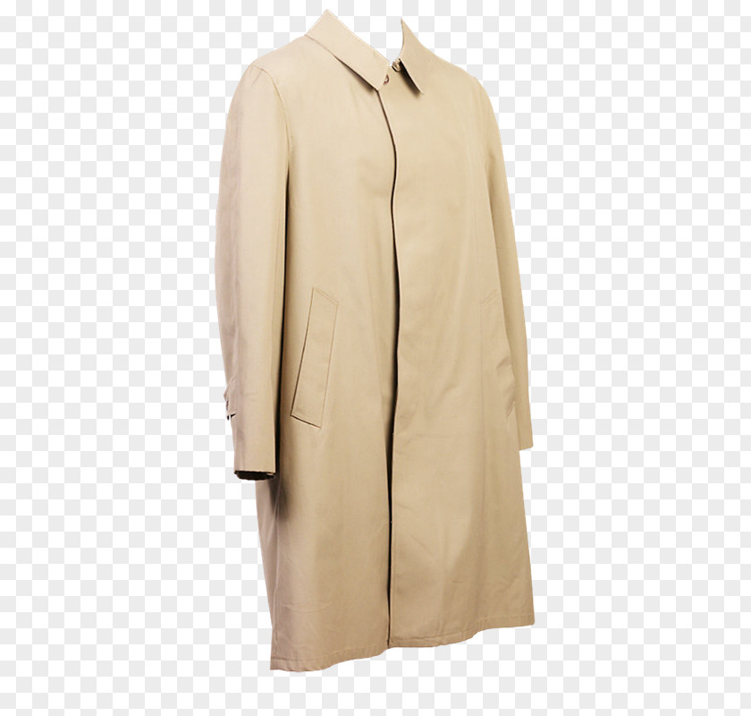 Hai Trench Coat Overcoat Beige PNG