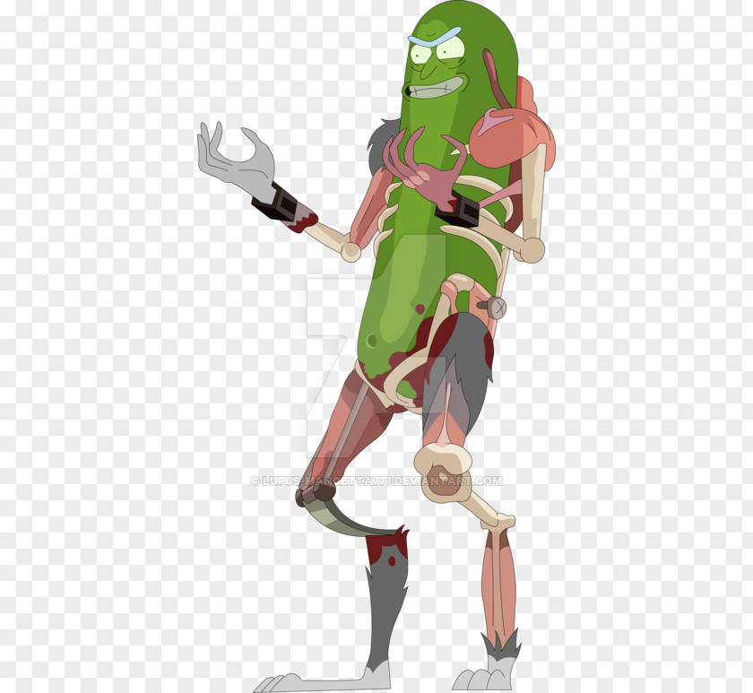 Pickle Rick Animated Cartoon Character Armour PNG