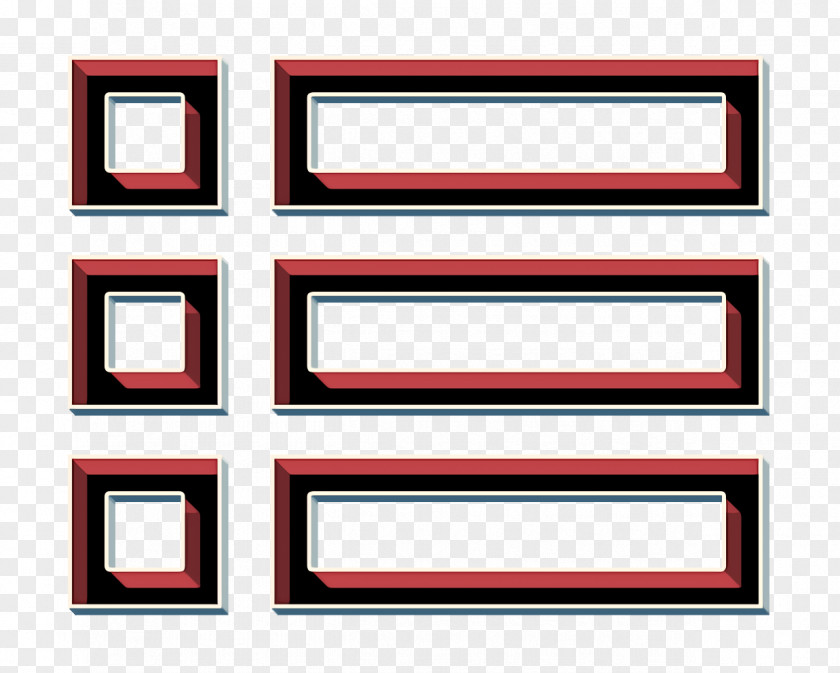 Rectangle Text Responsive Design Icon List PNG