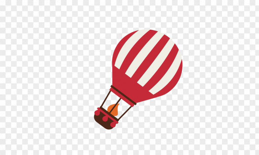 Red Hot Air Balloon PNG