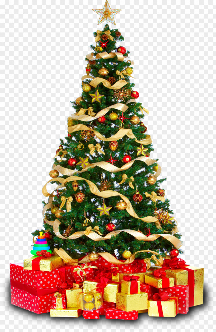 Christmas Tree Gift Clip Art PNG