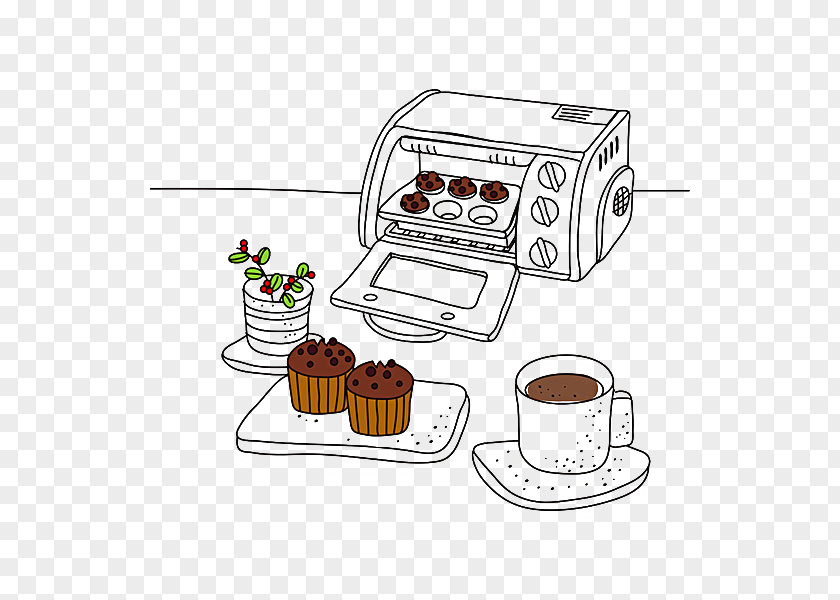 Oven Cartoon Kitchen Illustration PNG