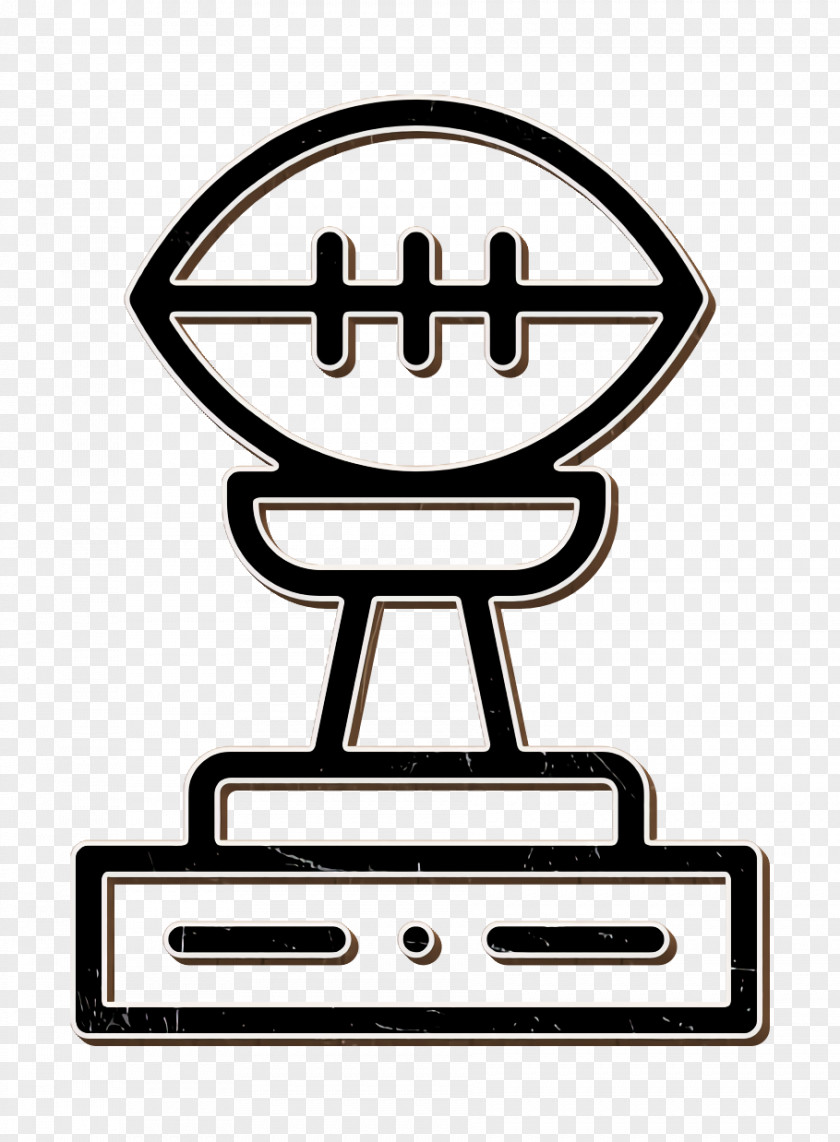Superbowl Icon Winning Football Trophy PNG