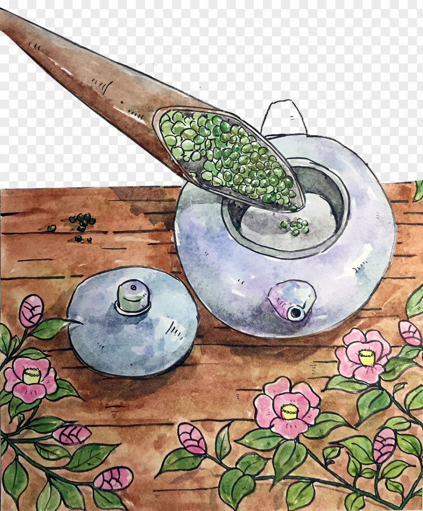Teapot Tea Flowers Chinese PNG