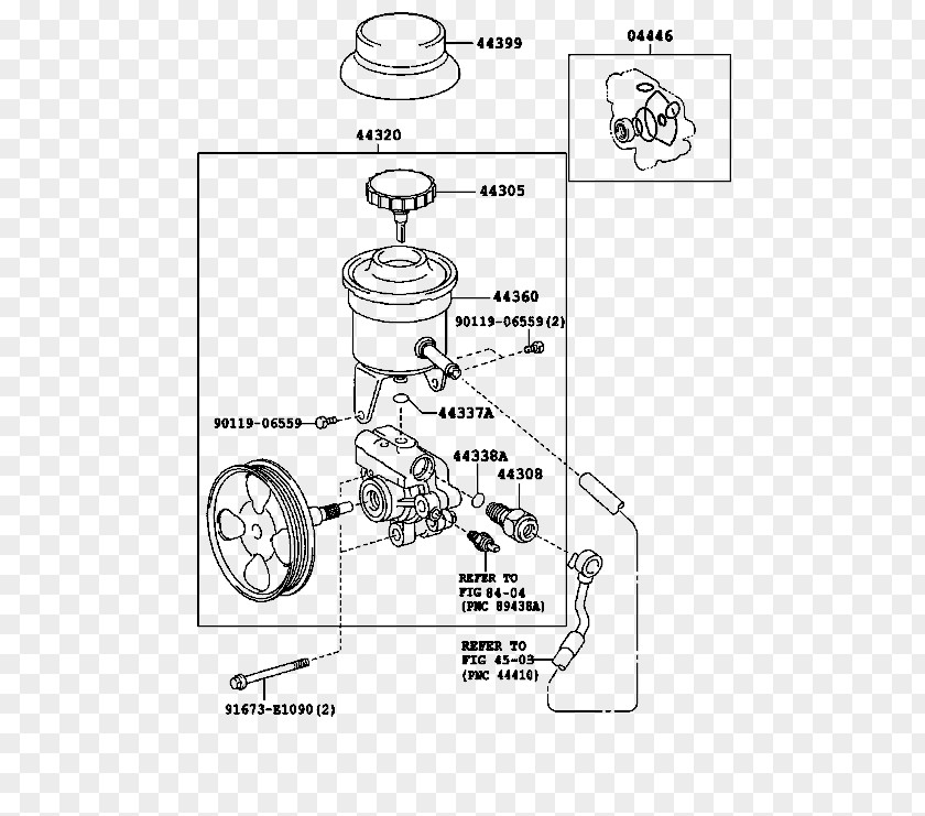 Toyota HiAce Hydraulic Pump Steering PNG