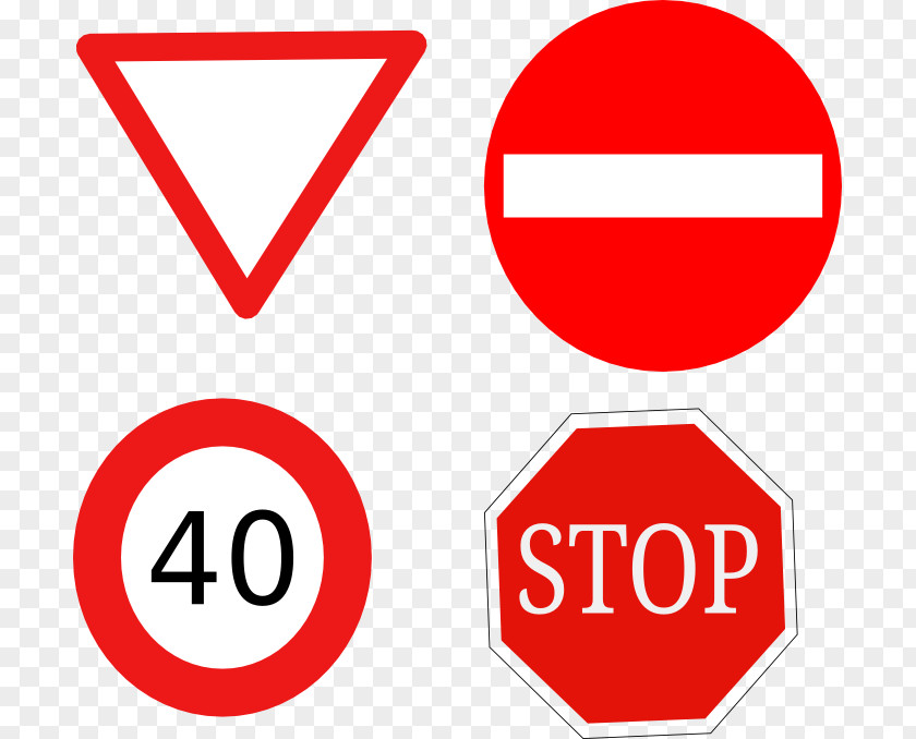 Traffic Sign Senyal Stop Road Safety PNG