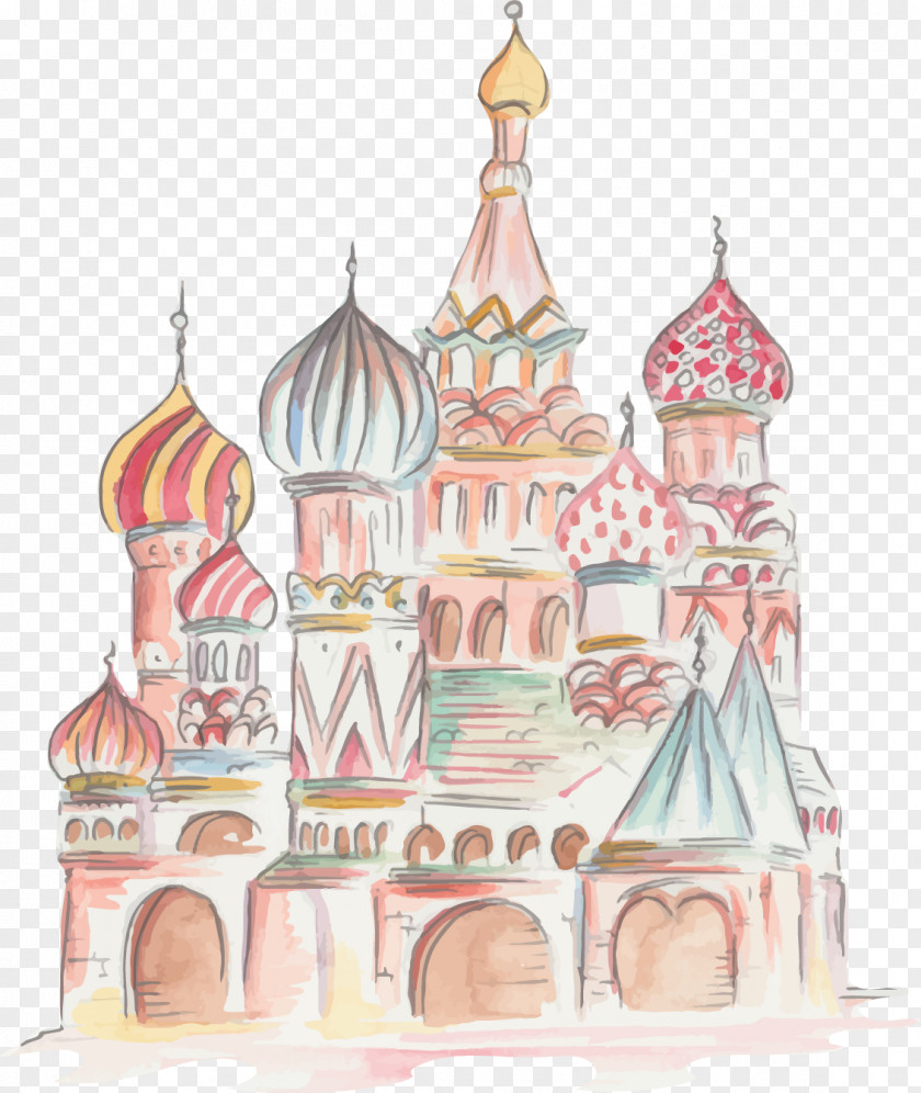 Drawing Disney World Attractions Castle Architecture Illustration PNG