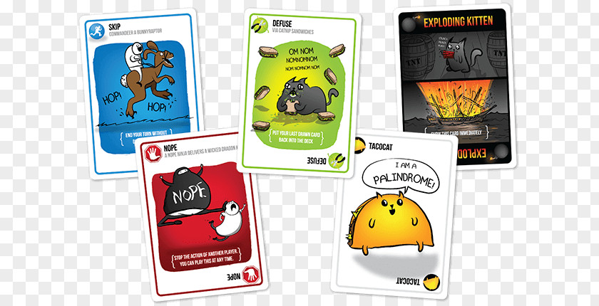 Exploding Kittens Cards Card Game Playing PNG