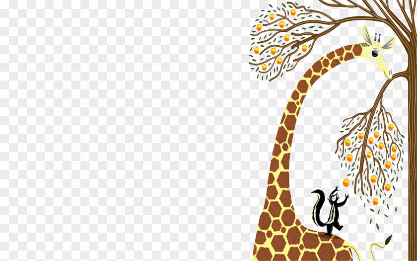 Giraffe Pictures Cartoon Fundal Animation PNG