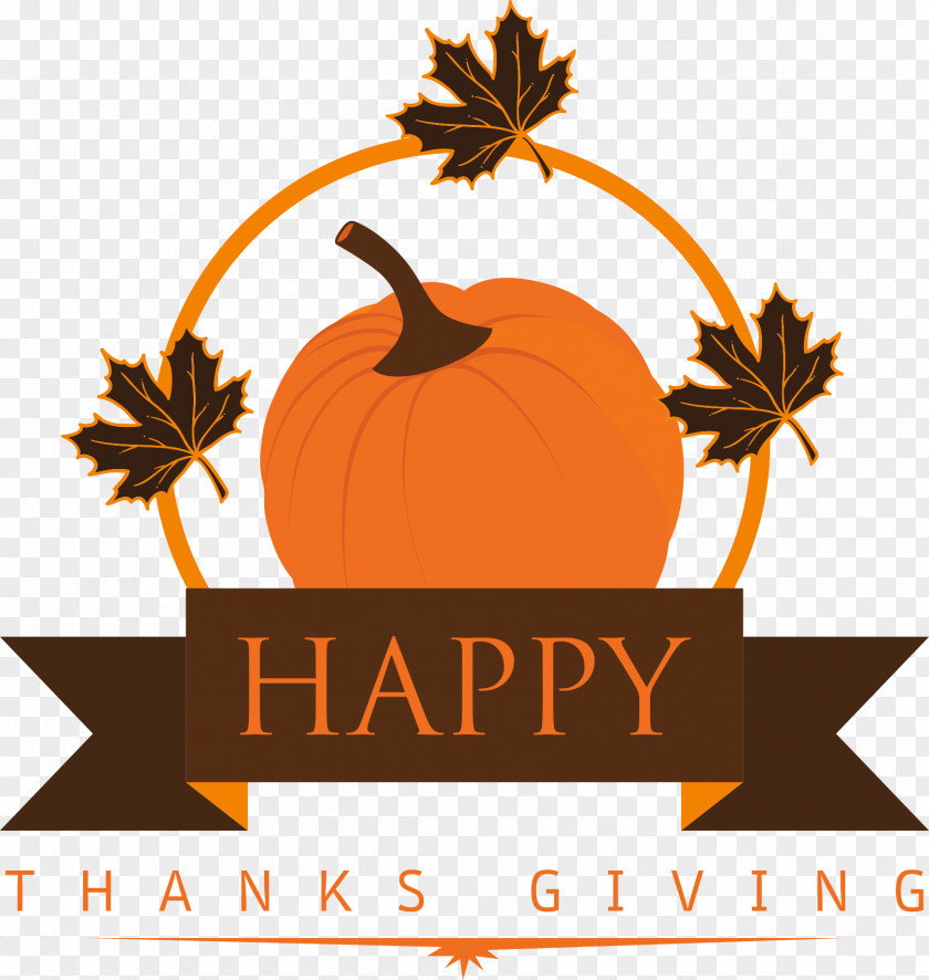 Thanksgiving Pumpkin With Leaves Calabaza Clip Art PNG
