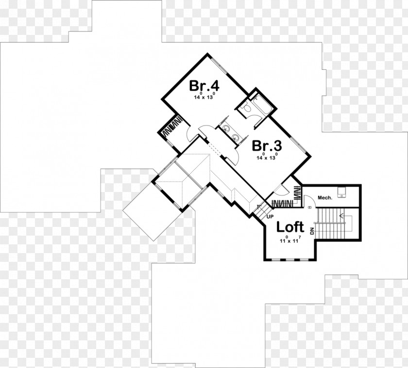 Tuscan Floor Plan House PNG