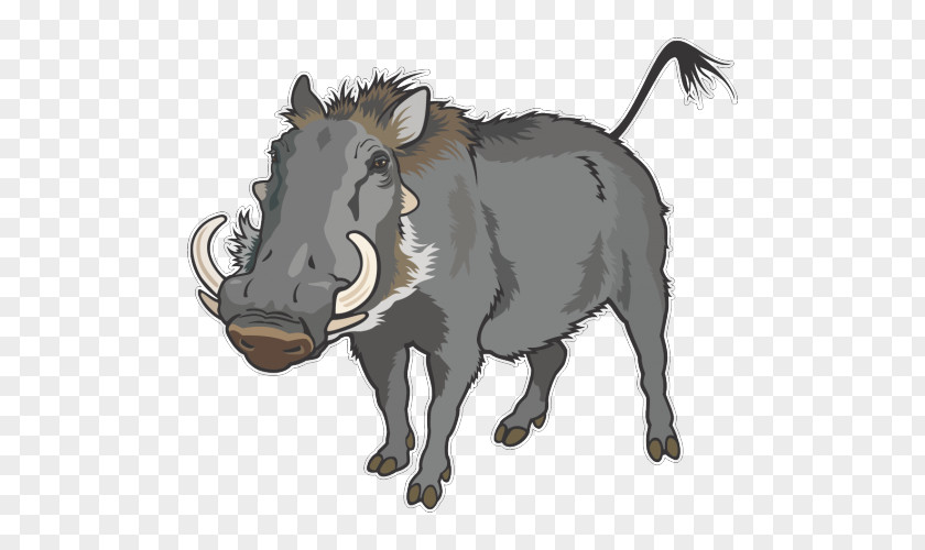 Boar Common Warthog Wild Clip Art Vector Graphics Illustration PNG