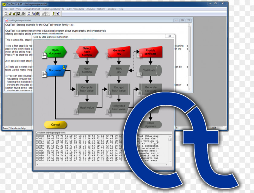 CrypTool Cryptography Computer Software Cryptanalysis Free PNG