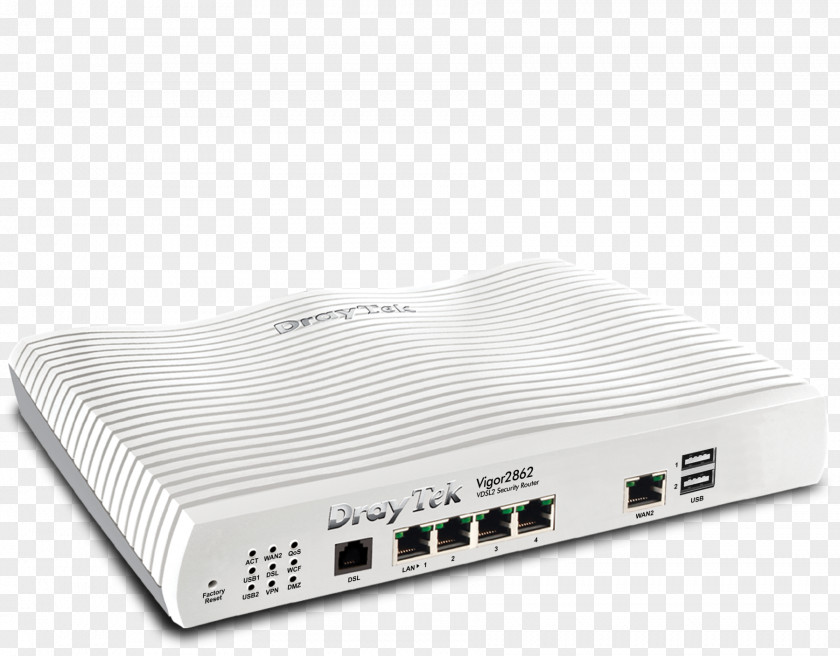Ethernet Draytek V2862AC Vigor 2862ac VDSL 802.11ac Router DSL Modem PNG
