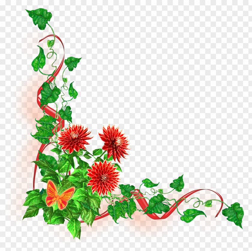 Flower Border Garden Roses PNG