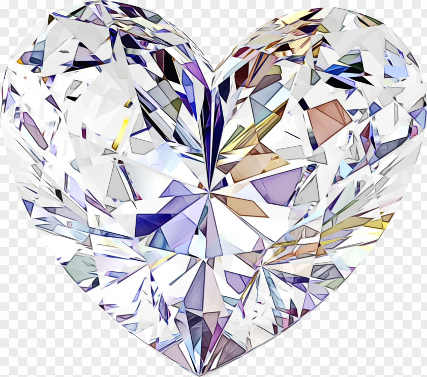 Symmetry Crystal Anniversary Heart PNG