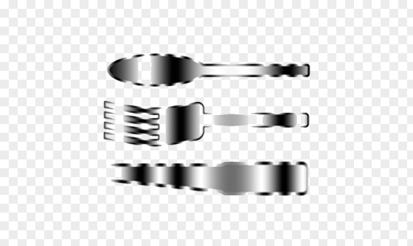 Silver Fork Spoon Creative PNG