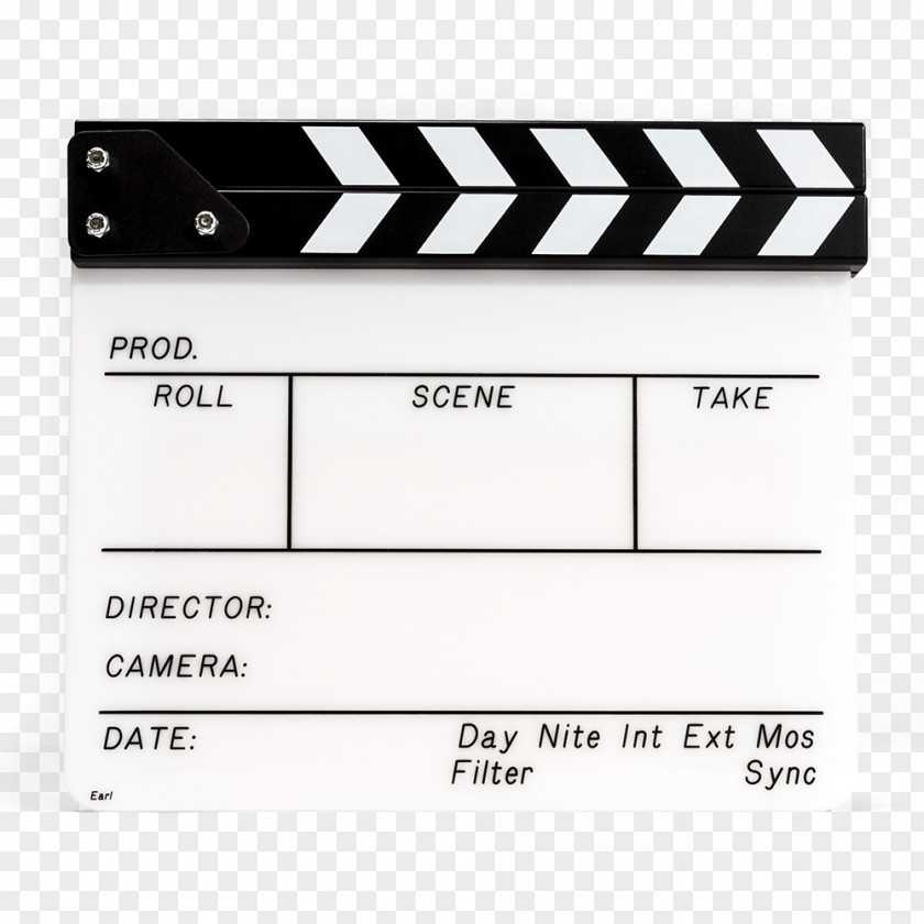 Clapperboard Film Script Supervisor Screenplay PNG