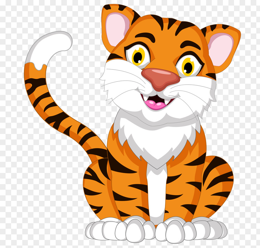 Naughty Tiger Royalty-free Cartoon Clip Art PNG