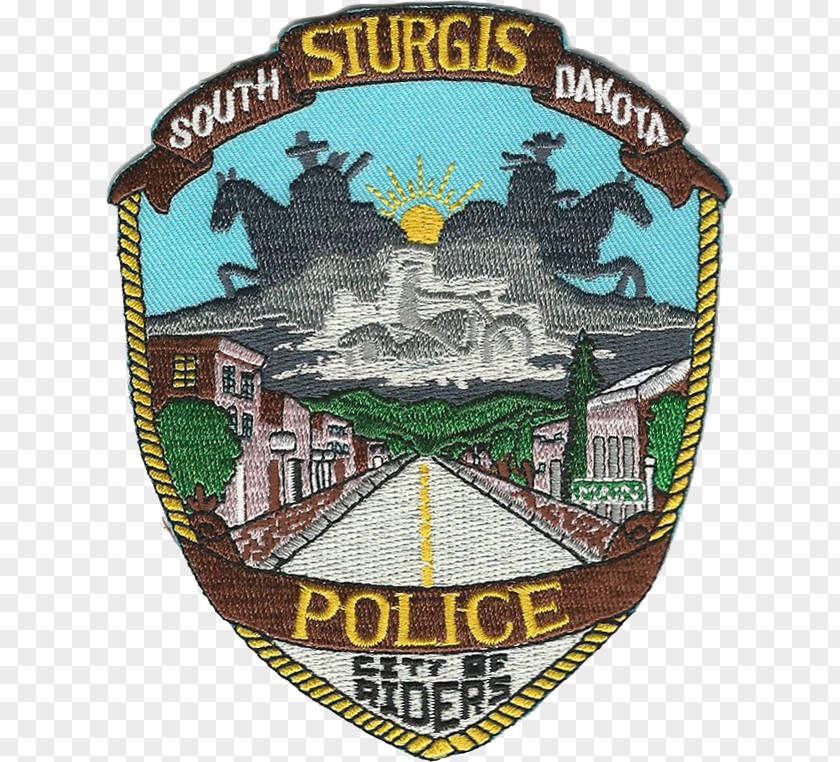 Police Sturgis Department Law Enforcement Badge Chief Of PNG