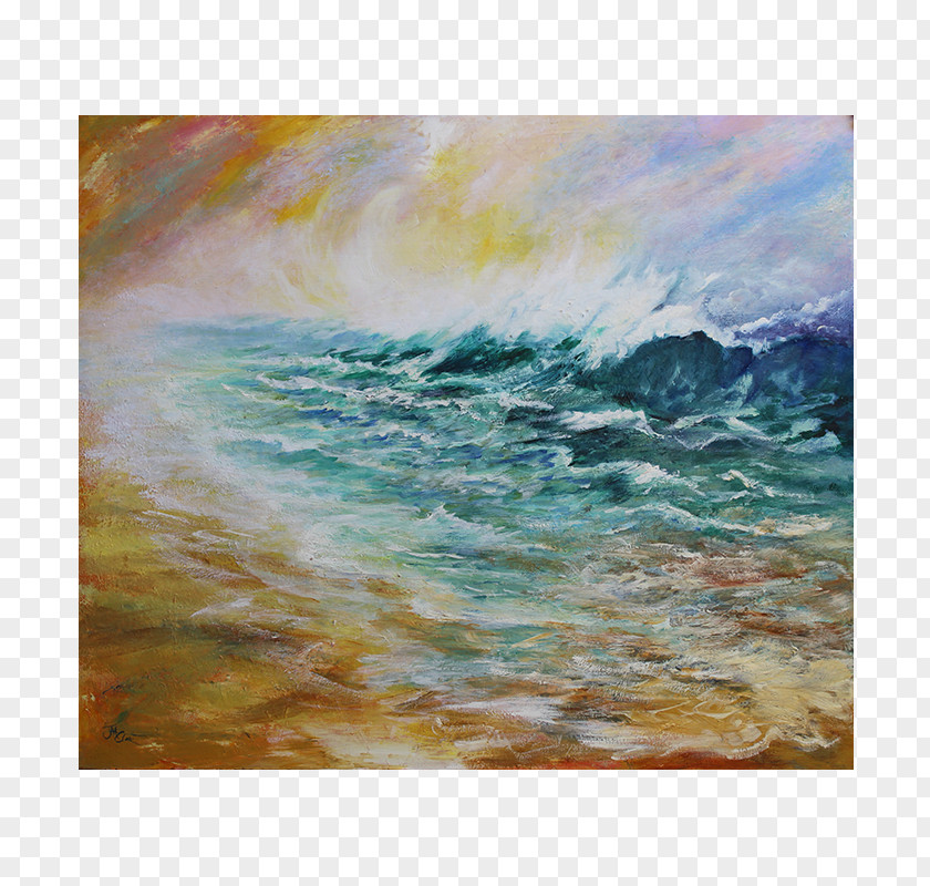 Seascape Watercolor Painting Work Of Art Museum PNG