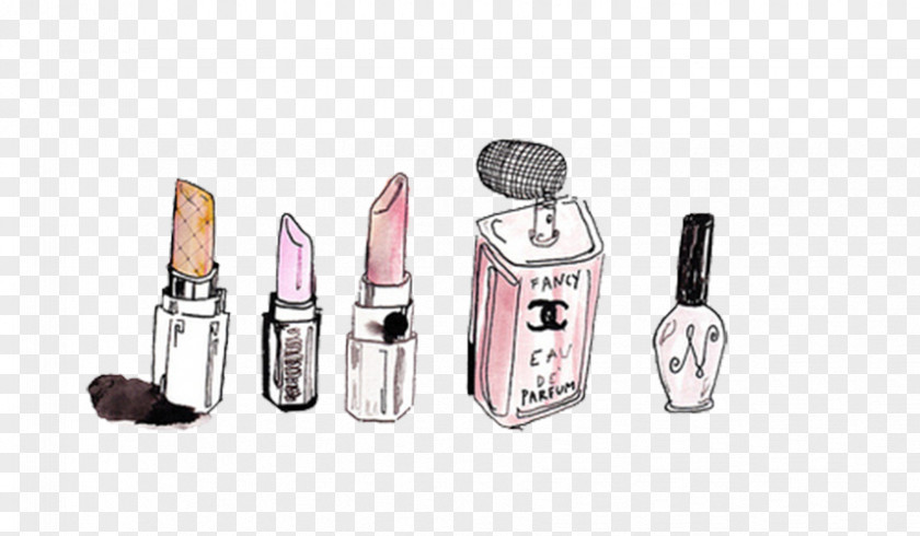Various Cartoon Lipstick Perfume Chanel Cosmetics Drawing Concealer PNG