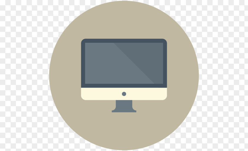 Computer Monitors Icon Design Flat PNG