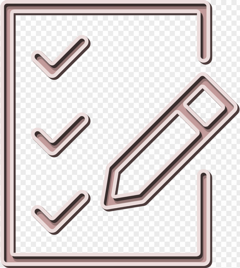 Icon Check List And Pencil Edit PNG