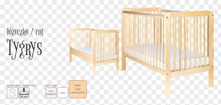 Wood Cots Bed Frame PNG