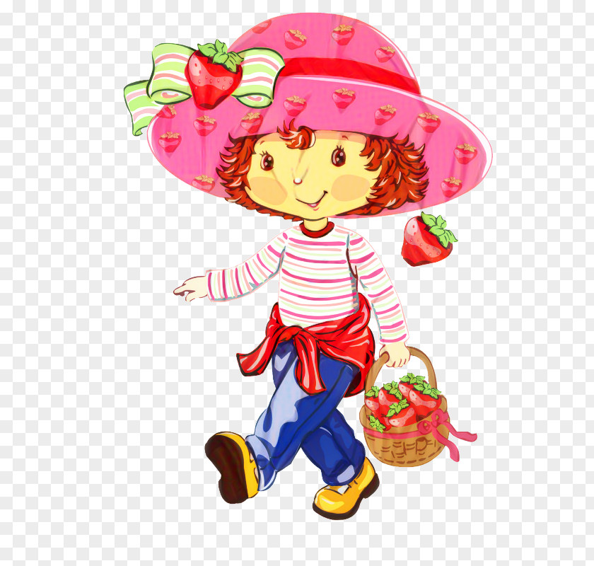 Illustration Clip Art Doll Strawberry Shortcake Design PNG