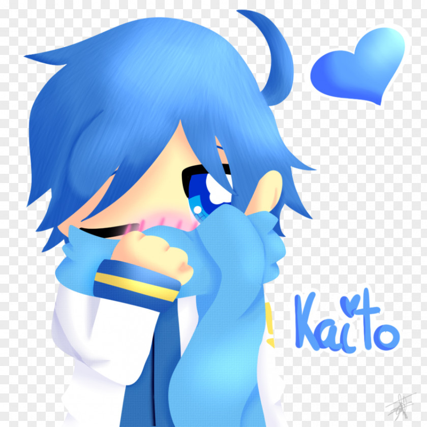 Kaito Vocaloid Blue Hair PNG