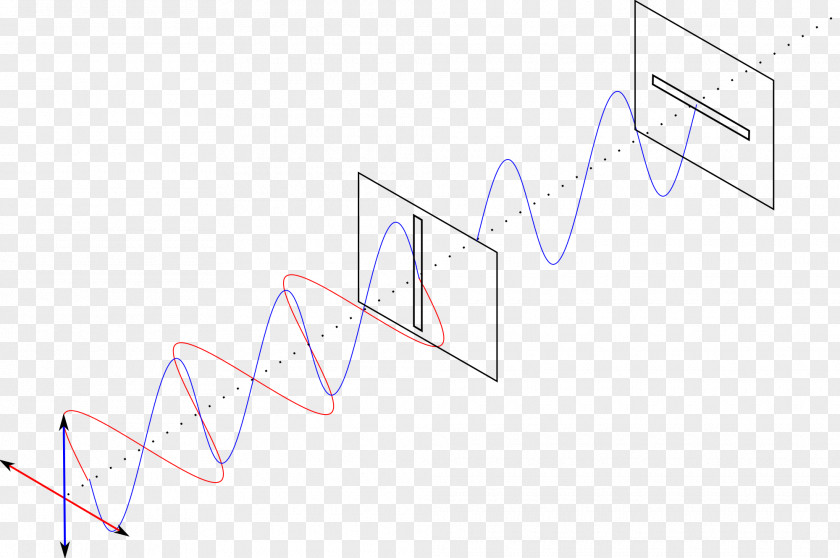Light Polarized Transverse Wave Diagram PNG