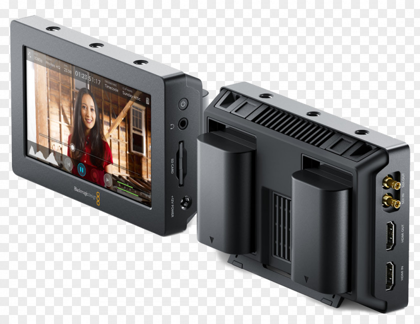 Viewfinder Blackmagic URSA Design Serial Digital Interface Computer Monitors Video Assist PNG