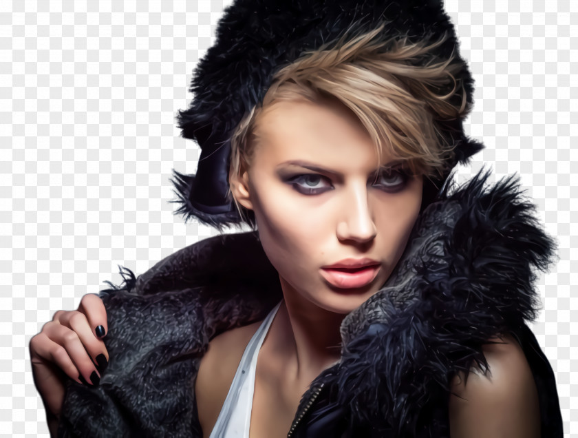 Model Fashion Hair Hairstyle Beauty Skin Eyebrow PNG