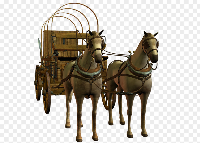 Carruaje Horse Mule Chariot Carriage Wagon PNG