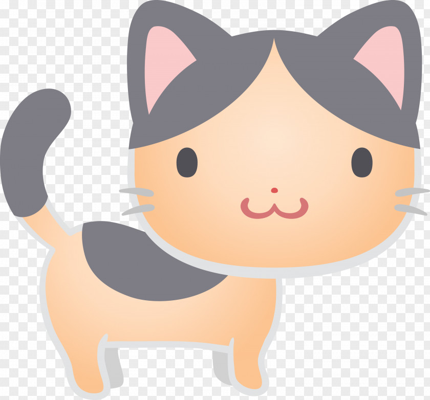 Cartoon Nose Snout Whiskers Cat PNG