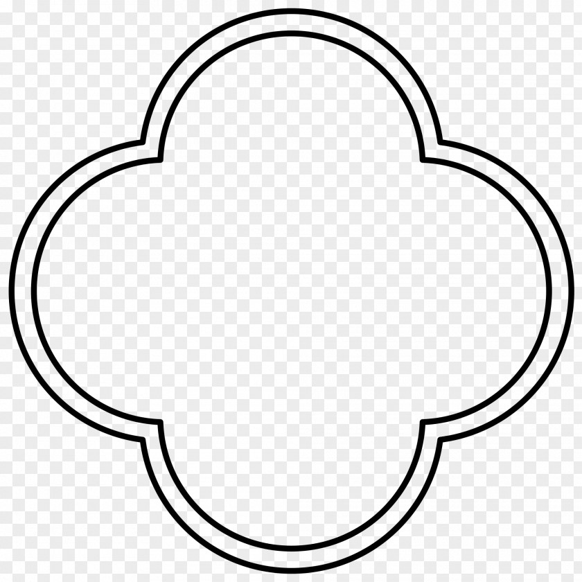 Clover Quatrefoil Shape Architecture PNG