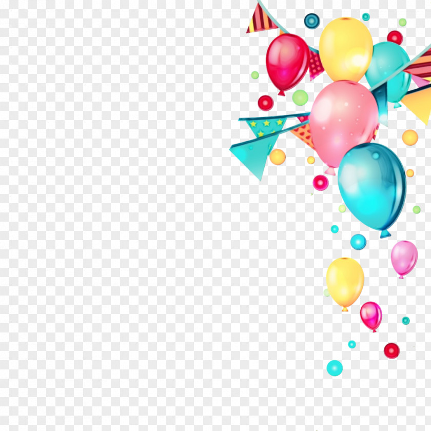 Confetti Party Supply Birthday Background PNG