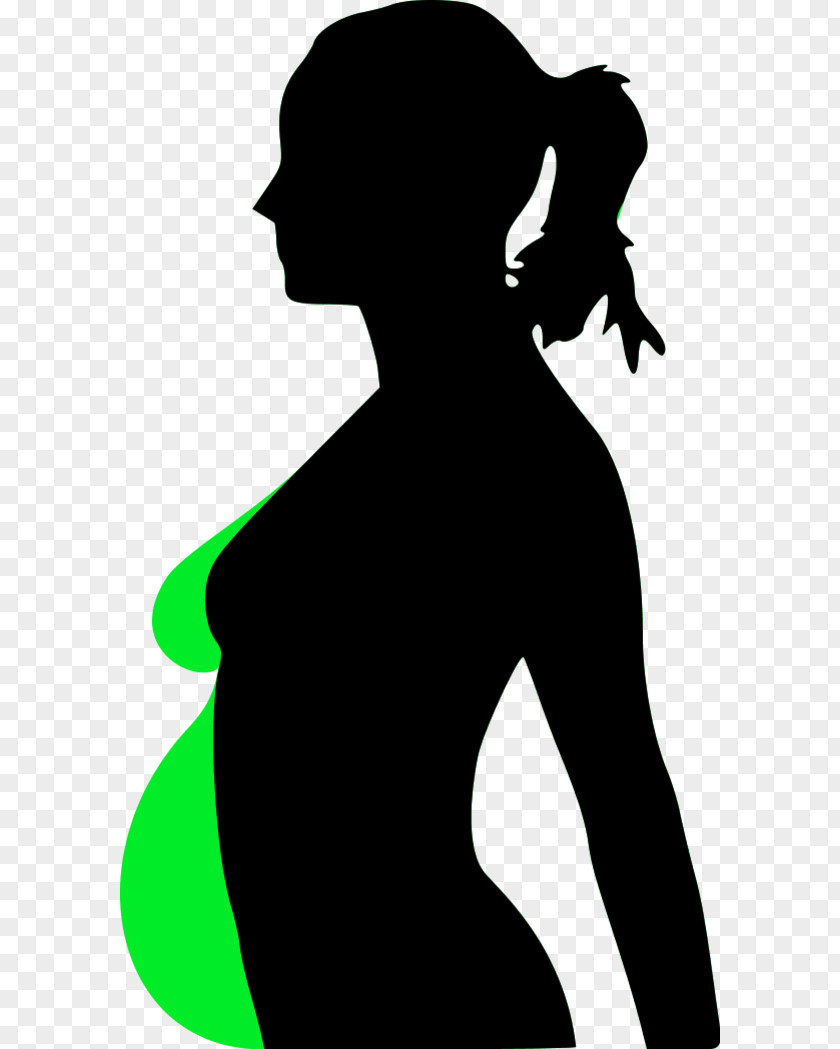 Disco Dancer Silhouette Pregnancy Woman Cartoon Clip Art PNG