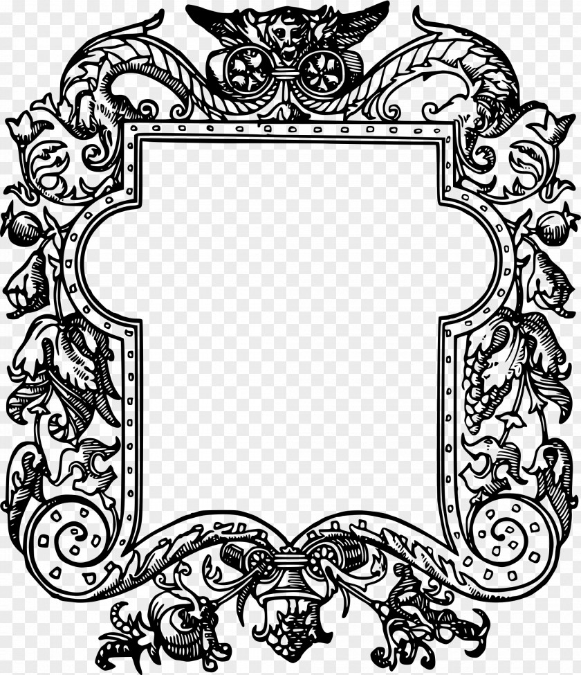 Leaves Frame Picture Frames Drawing Ornament Line Art PNG