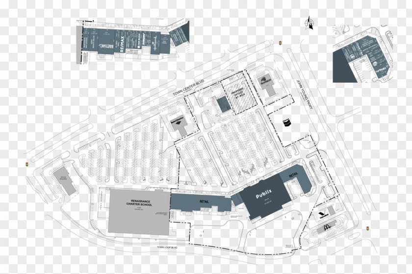 Map Hunter's Creek Promenade Orlando Site Plan PNG