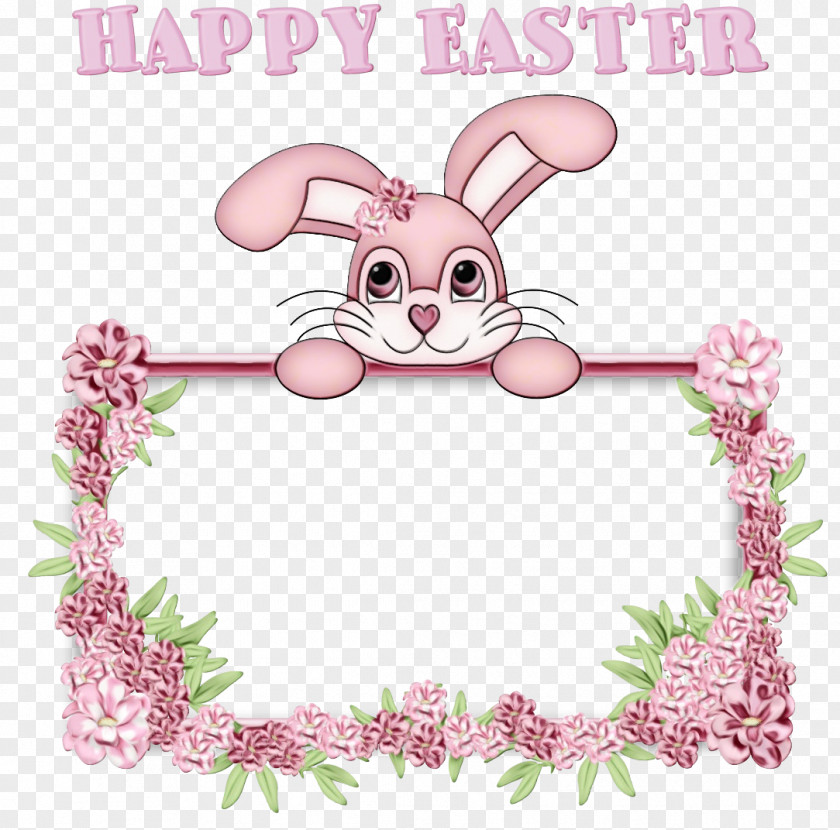 Text Pink Easter Egg Background PNG